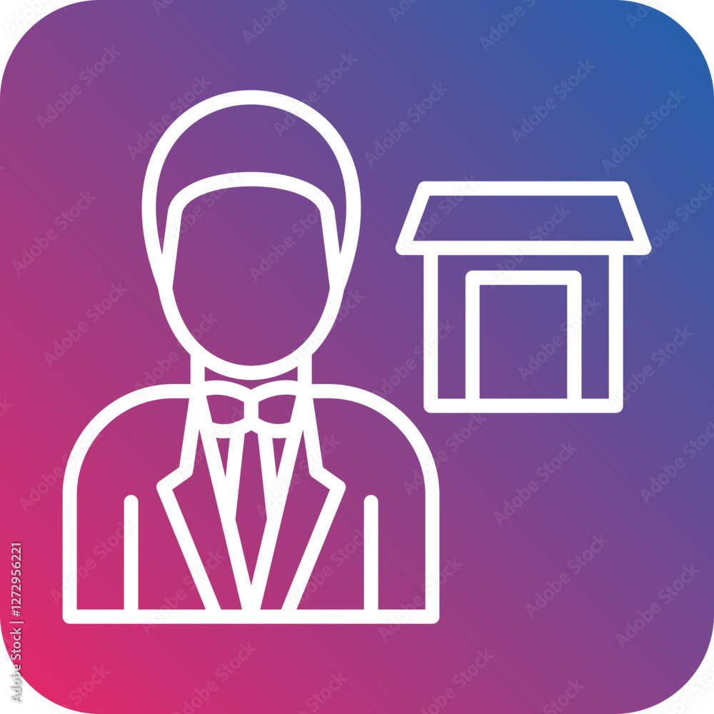 Warehouse Owner Icon Style Warehouse Owner Icon Style