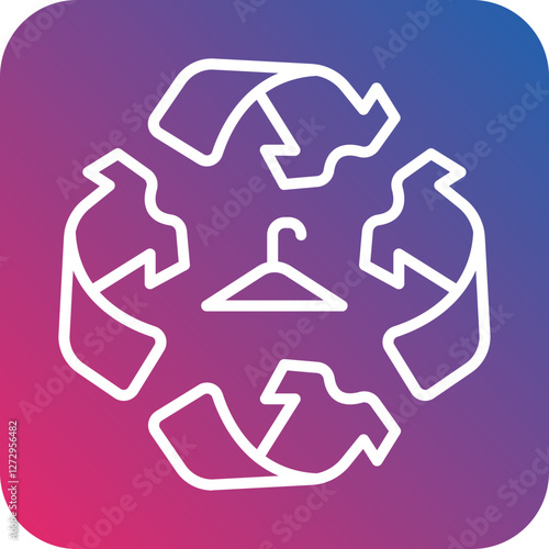 Fabric Recycle Icon Style
