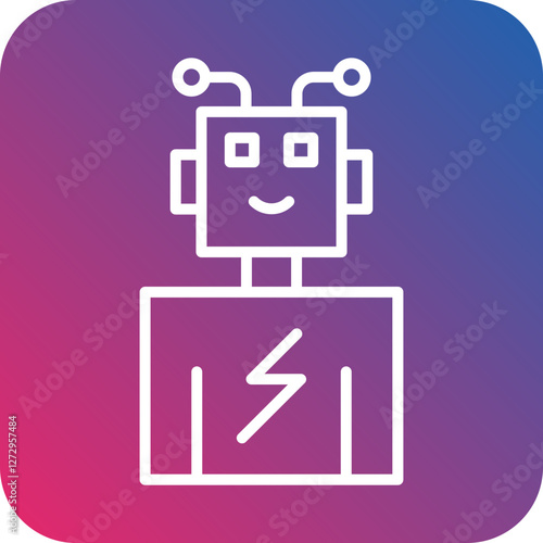 Robot Battery Icon Style