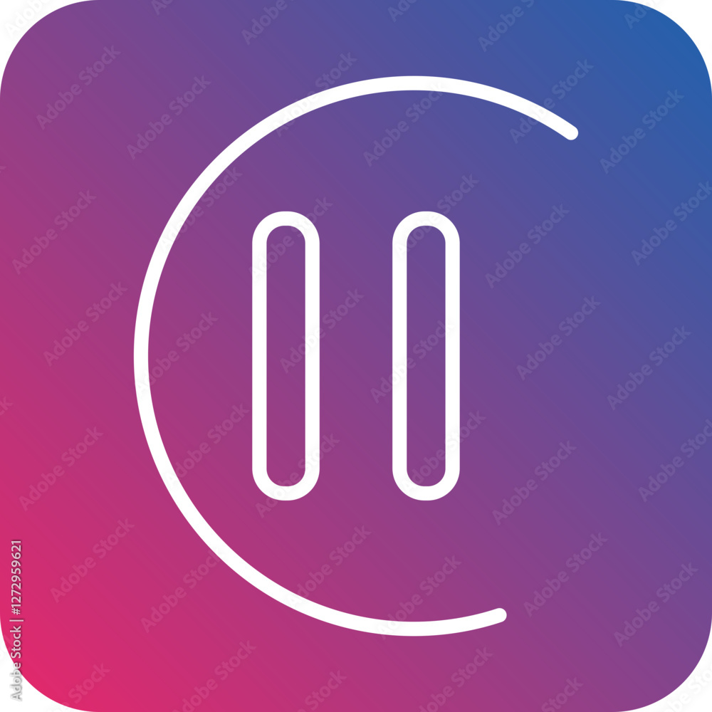 Pause Button Icon Style Pause Button Icon Style