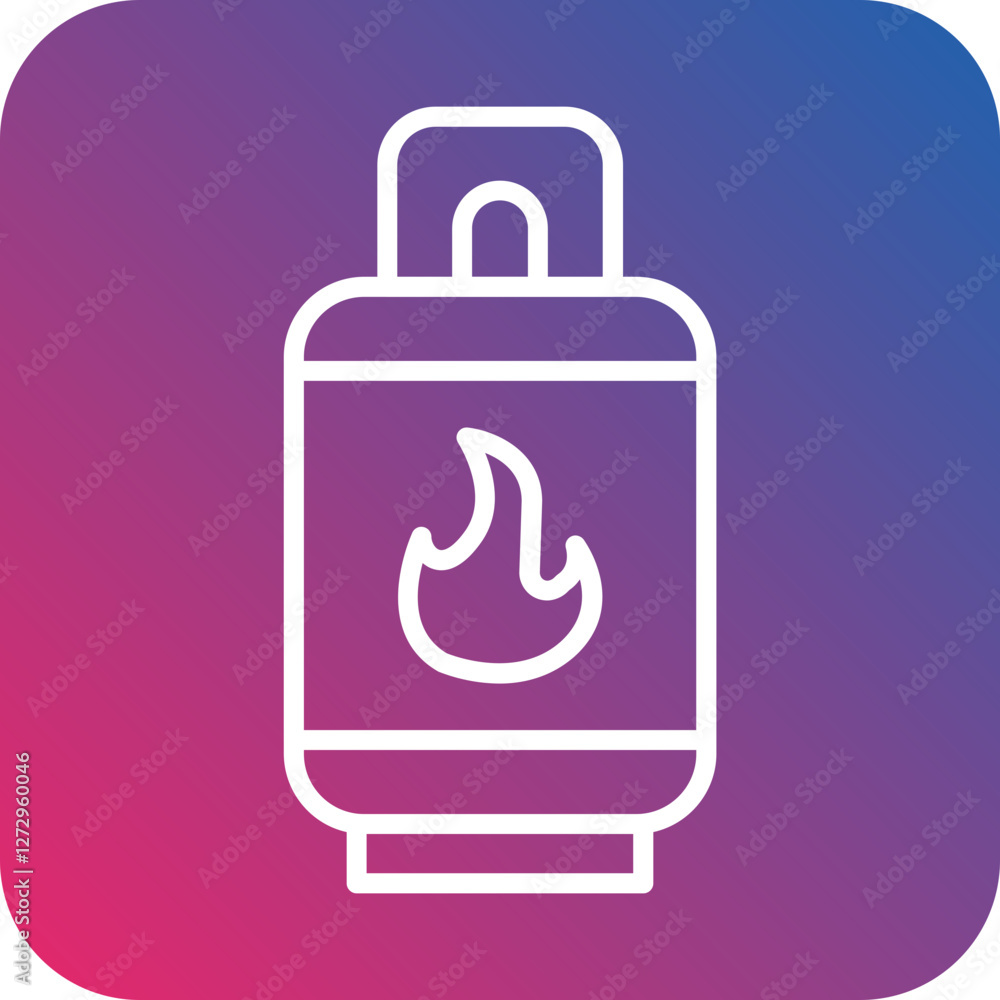 Fototapeta premium Gas Icon Style