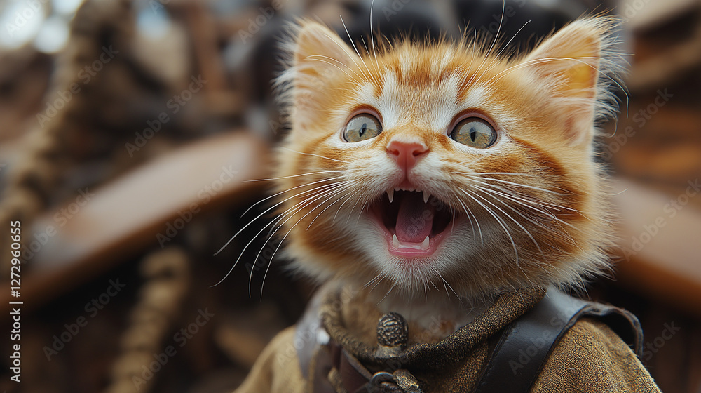 Obraz premium Meow Like a Pirate