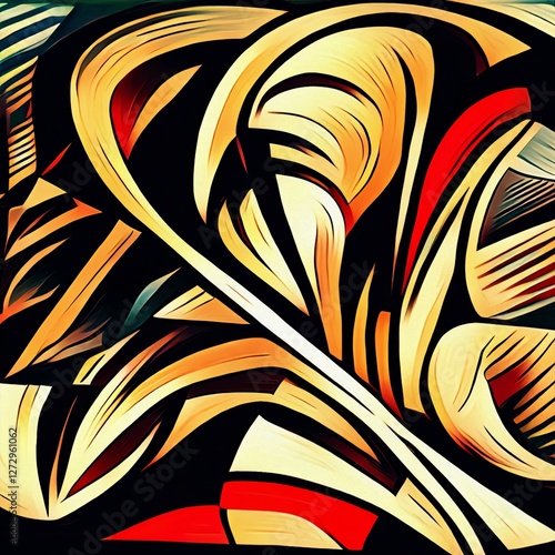Cubism Geometric Patterns Abstract Overlays