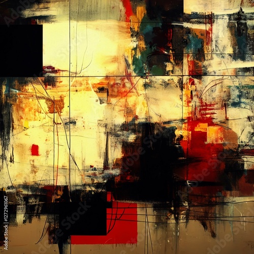 Abstract Expressionism Colorful Chaos Backgrounds