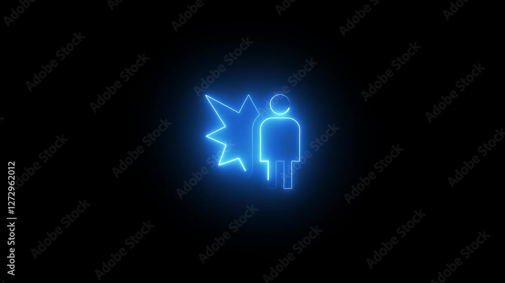 Customer service evaluation concept. 4K motion graphic animation of one men icon .and three stars rating to service experience to review satisfaction feedback survey . on black background Customer service evaluation concept. 4K motion graphic animation of one men icon .and three stars rating to service experience to review satisfaction feedback survey . on black background