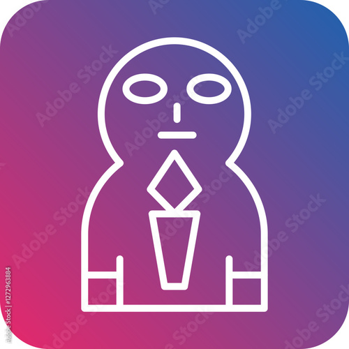 Coffin Face Icon Style