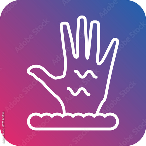 Scary Hand Icon Style