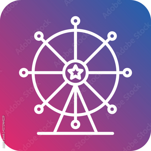 Ferris Wheel Icon Style