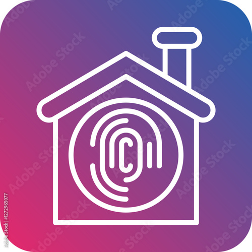 Biometric Home Icon Style