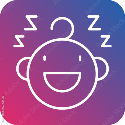 Sleeping Baby Icon Style