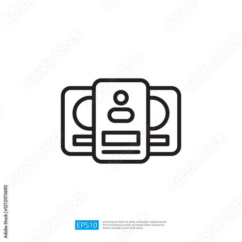 Minimalist Icon Of Money With Clean Lines And Simple Design.  A Simple Graphic Representing Financial Concepts.  An