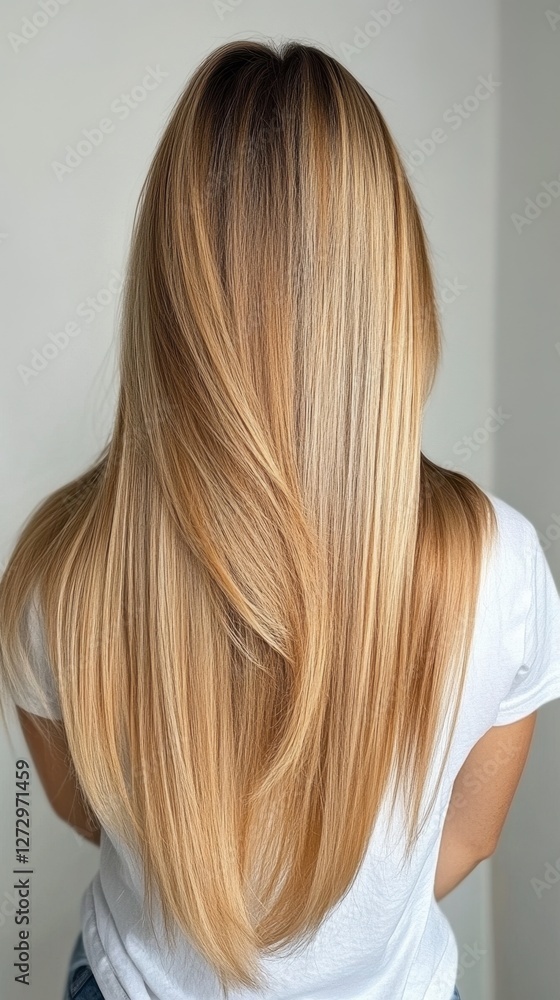 Beautiful model girl with blond hair strand,silky healthy chestnut wavy hair strand,hair wavy ribbon, with smooth,Keratin straightening,Treatment,straight long hair,procedures,Smooth hairstyle. Beautiful model girl with blond hair strand,silky healthy chestnut wavy hair strand,hair wavy ribbon, with smooth,Keratin straightening,Treatment,straight long hair,procedures,Smooth hairstyle.