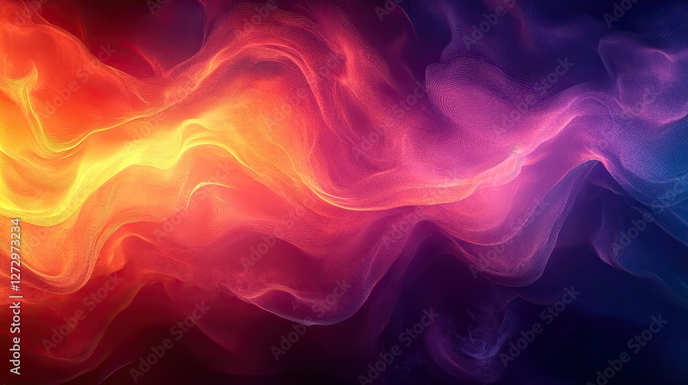Fototapeta premium Abstract vibrant fire and smoke