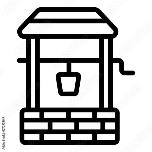 water well Line Icon