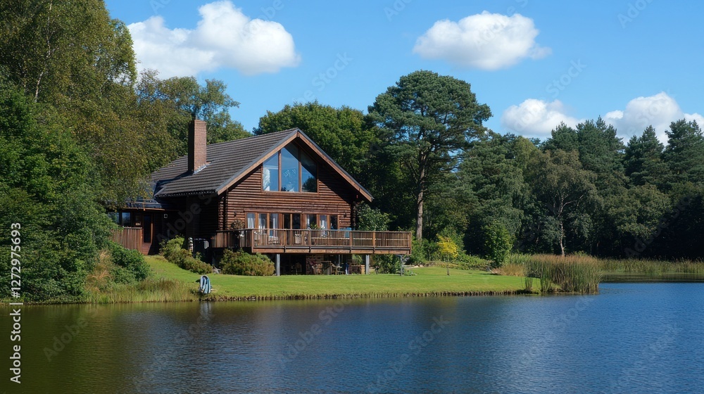 Lakeside Log Cabin Retreat: A Serene Escape in Nature's Embrace Lakeside Log Cabin Retreat: A Serene Escape in Nature's Embrace