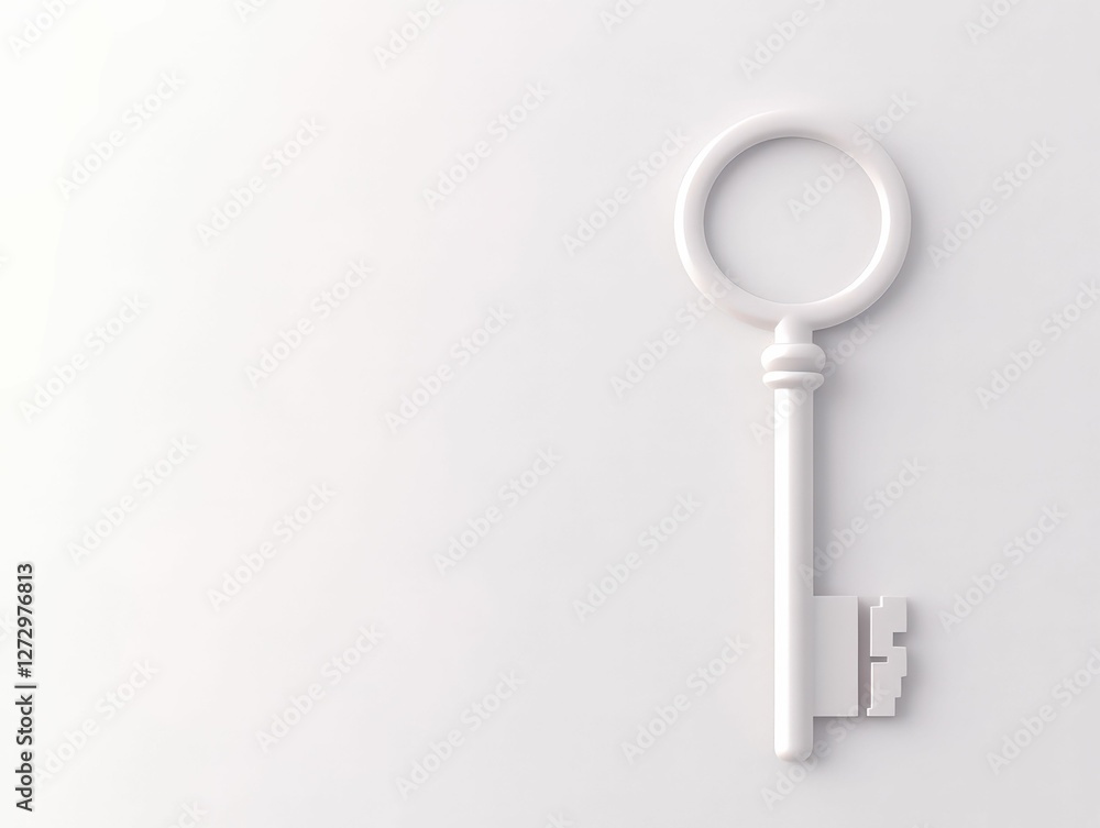 3d key unlocking opportunities virtual space digital minimalistic design abstract view conceptual illustration 3d key unlocking opportunities virtual space digital minimalistic design abstract view conceptual illustration