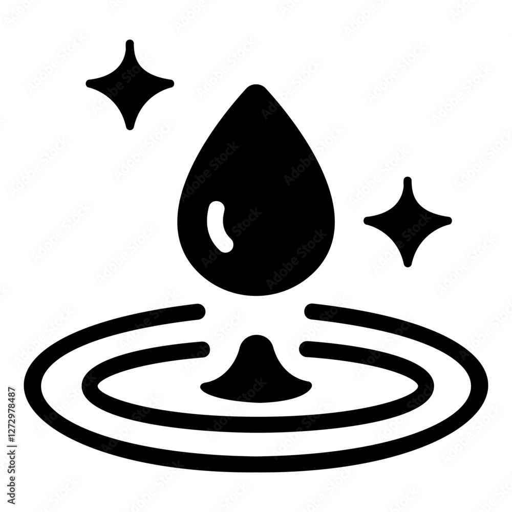 Fototapeta premium clean water Solid icon