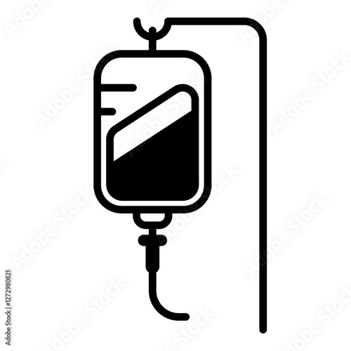 Infuse icon, iv bag icon
