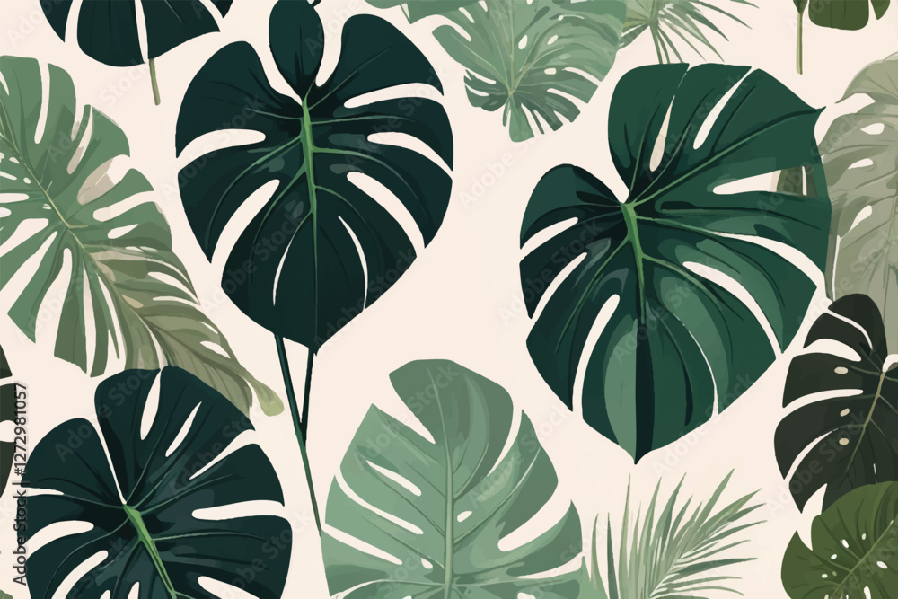 Behold captivating allure of a monstera leaf, as it gracefully infuses contemporary allure of modern aesthetics and interior design, seamlessly merging elegance of nature with our living spaces Behold captivating allure of a monstera leaf, as it gracefully infuses contemporary allure of modern aesthetics and interior design, seamlessly merging elegance of nature with our living spaces