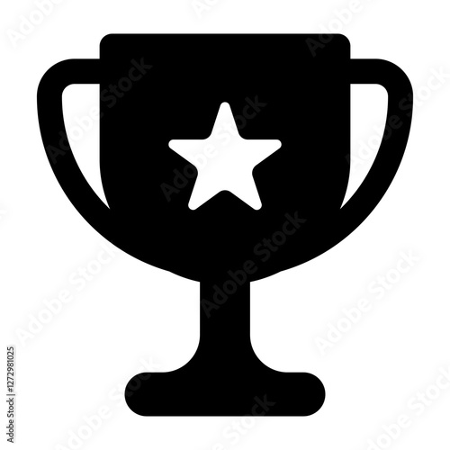Trophy icon. Winner cup icon