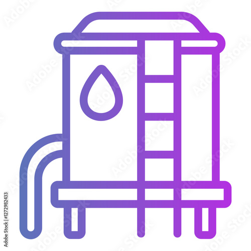 water tank Gradient icon