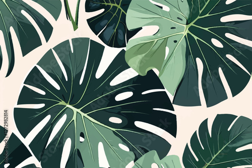 Behold captivating allure of a monstera leaf, as it gracefully infuses contemporary allure of modern aesthetics and interior design, seamlessly merging elegance of nature with our living spaces