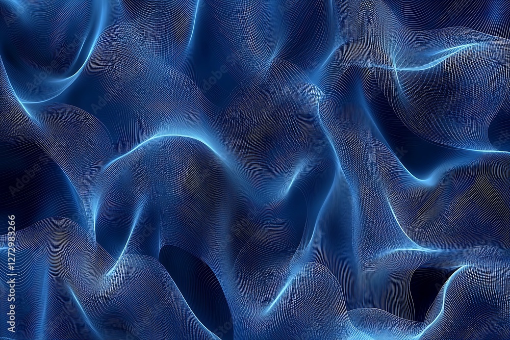 Obraz premium Abstract blue background with lines