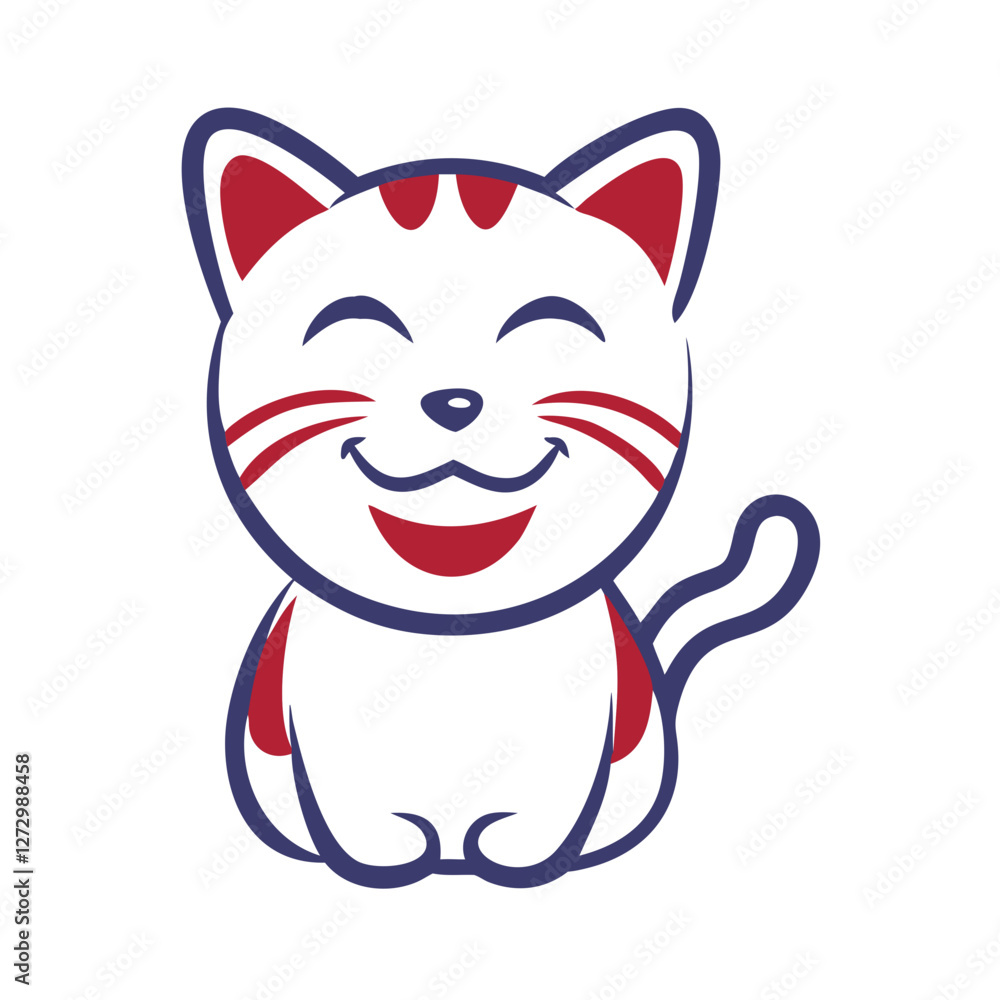 Fototapeta premium happy cat