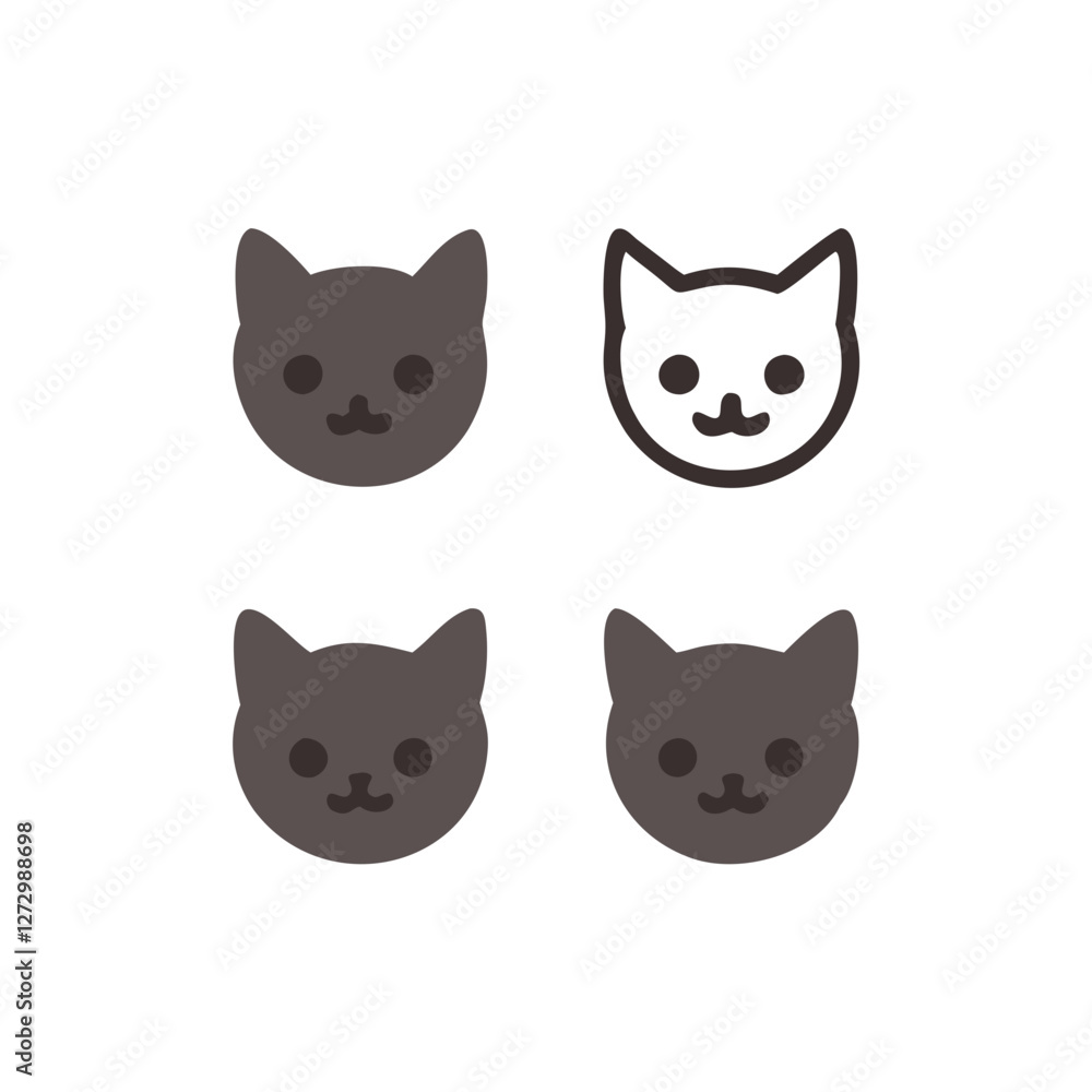 set of funny cats set of funny cats