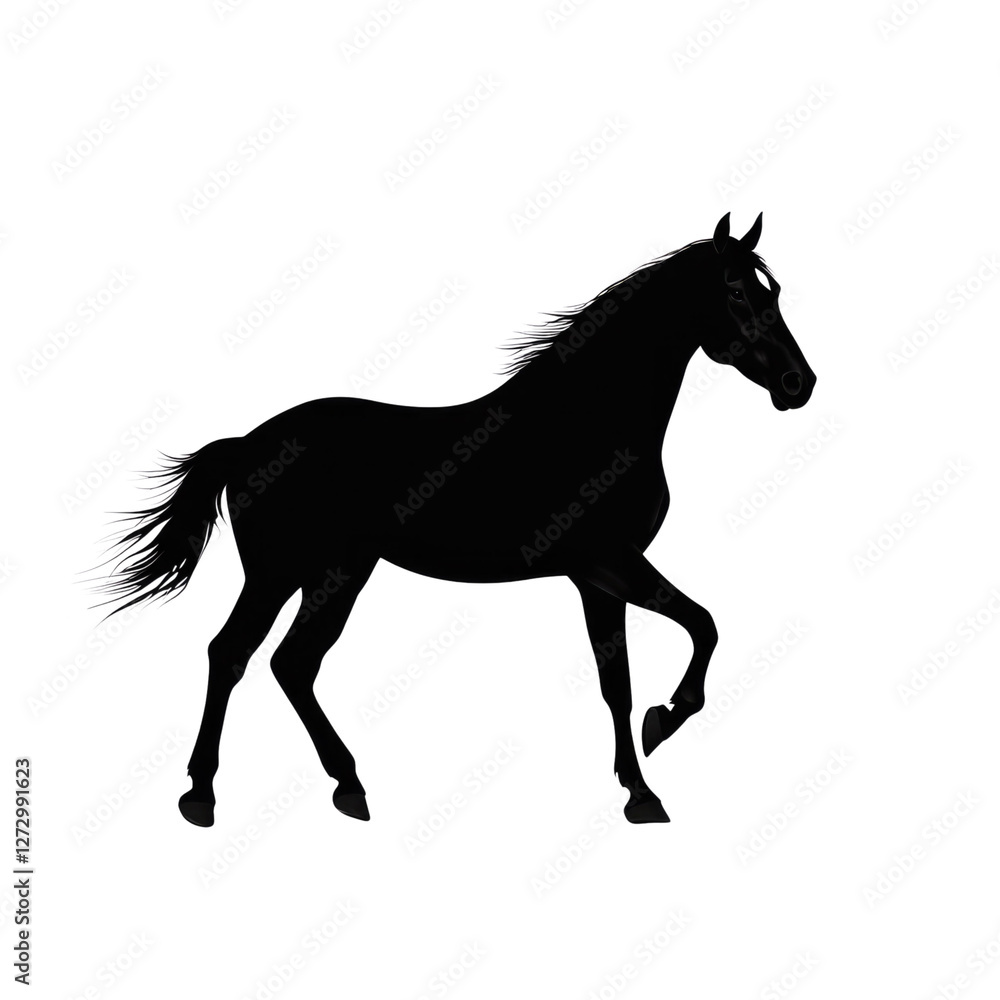 silhouette horse isolated on transparent background silhouette horse isolated on transparent background