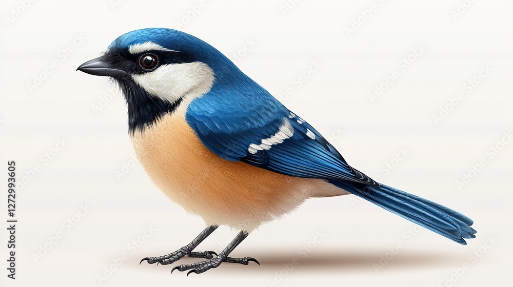 Obraz premium modern jay bird illustration isolated on transparent background for nature and wildlife digital design projects