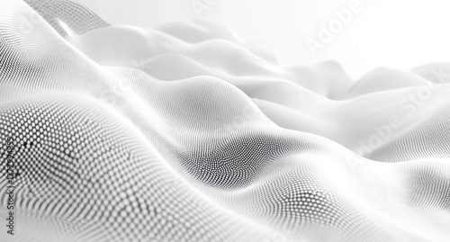 Wallpaper Mural Abstract Terrain: A mesmerizing abstract landscape, a field of undulating, pixelated hills and valleys, creates a unique visual texture Torontodigital.ca