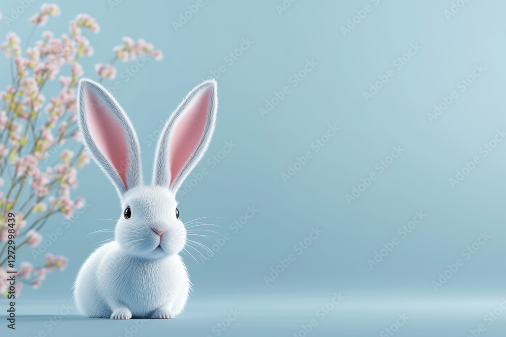 Obraz premium easter bunny with easter eggs
