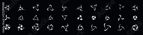Obraz na płótnie Abstract tribal symbols with a Y2K aesthetic. w salonie