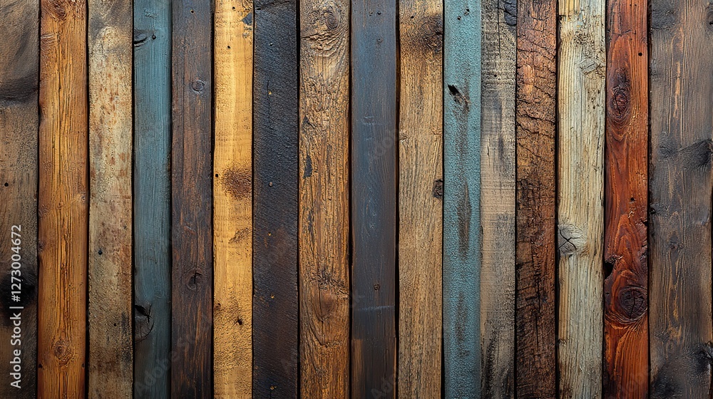natural wooden slats arrangement rustic texture background pattern