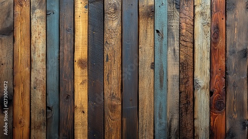Obraz na płótnie natural wooden slats arrangement rustic texture background pattern w salonie