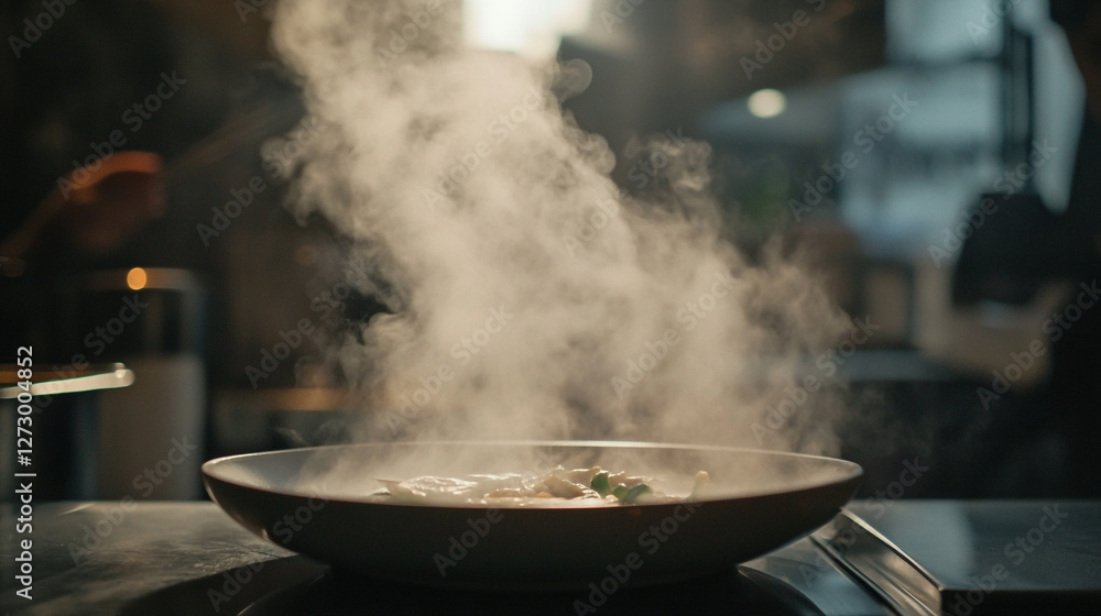 Steaming Bowl of Delicious Food for Restaurant Menu Steaming Bowl of Delicious Food for Restaurant Menu