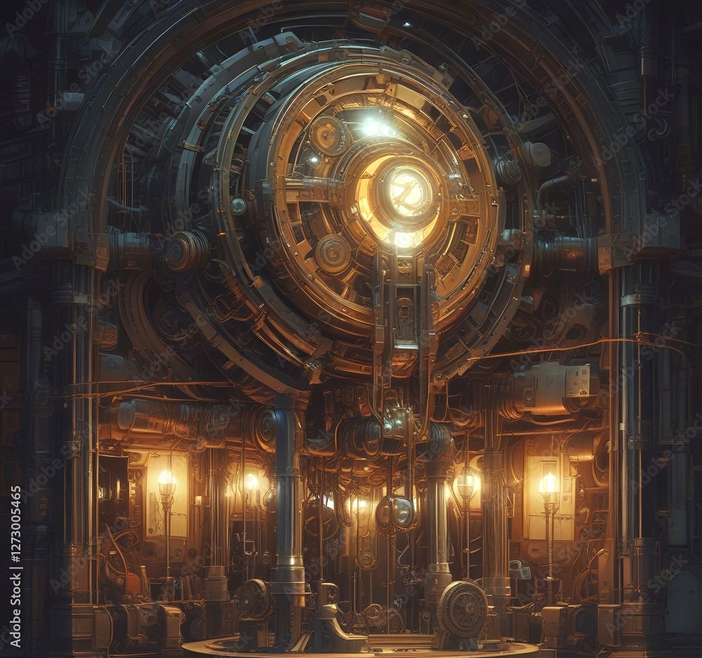 Obraz premium Illustration of techno background.