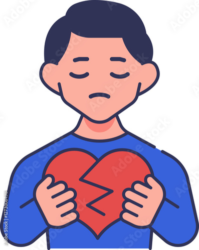 Heartbreak Icon Illustrations