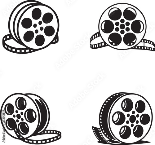 vector film strip icon