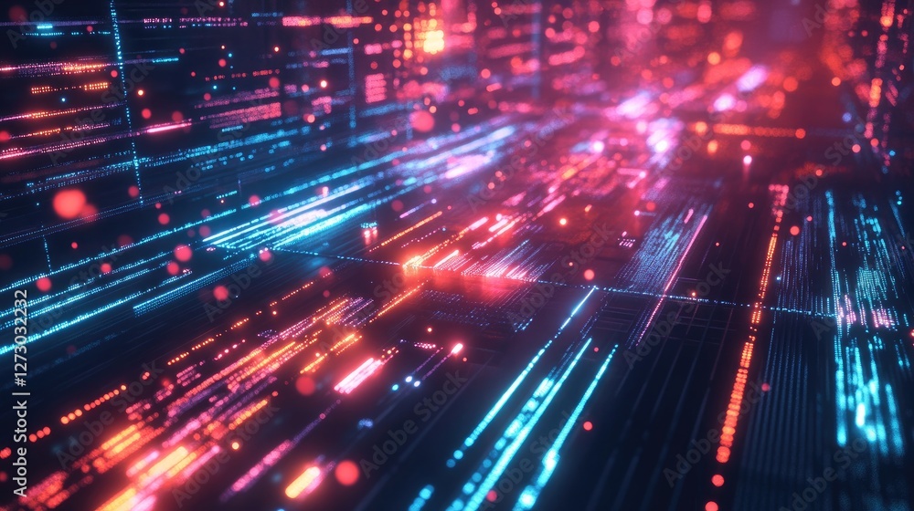 A futuristic image of fiber optic cables glowing in vibrant colors, representing high-speed technology connections and digital networks. A futuristic image of fiber optic cables glowing in vibrant colors, representing high-speed technology connections and digital networks.