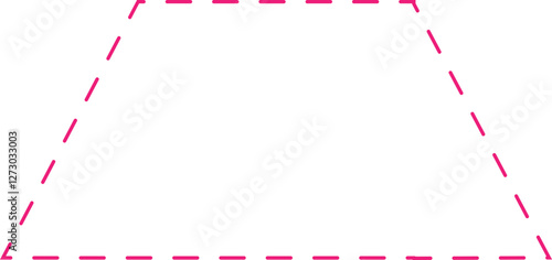 Math Geometric Dashed Line Shapes