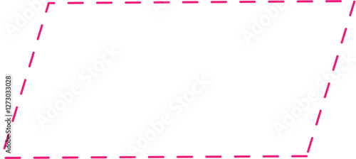 Math Geometric Dashed Line Shapes