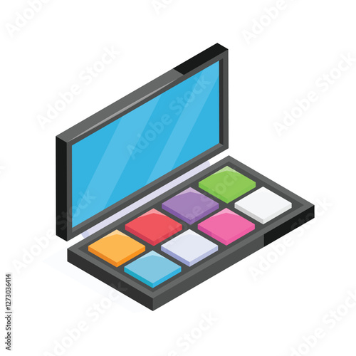 Colorful eyeshadow makeup palette for online shopping.
