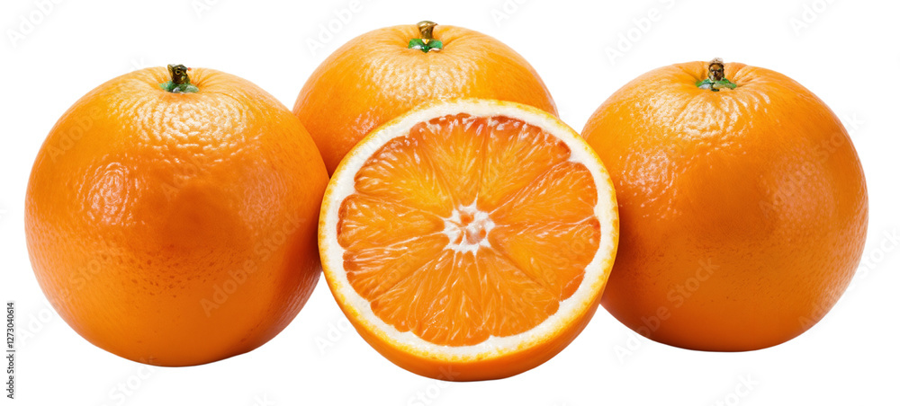Oranges Isolated on a Transparent Background Oranges Isolated on a Transparent Background