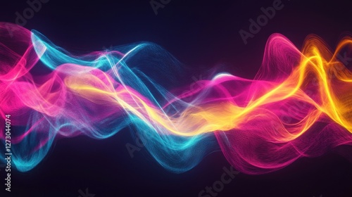 Abstract Colorful Waves: A Symphony of Light and Color
