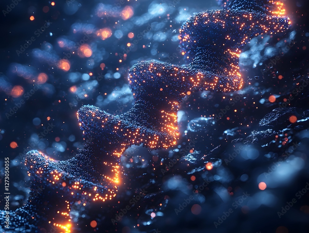 Glowing DNA Strands Storing Terabytes of Digital Data with Holographic Memory Symbols Glowing DNA Strands Storing Terabytes of Digital Data with Holographic Memory Symbols