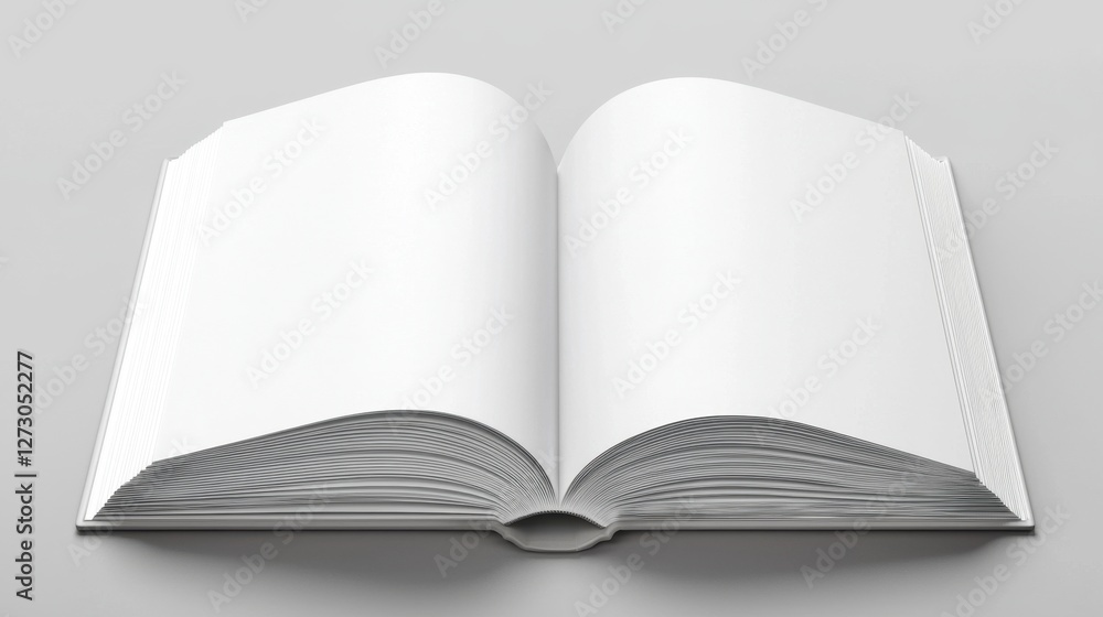 Minimalist white book cover mockup, clean design and subtle lighting. Minimalist white book cover mockup, clean design and subtle lighting.