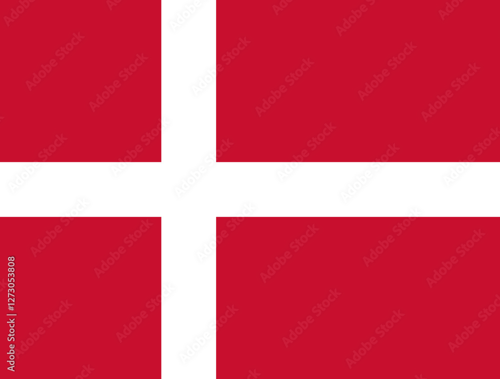 Denmark. National Flag of Denmark. Vector Denmark. National Flag of Denmark. Vector