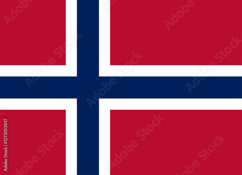 Norway. National Flag of Norway. Vector